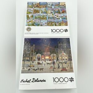 Buffalo Games 1000 Piece 2 Puzzle Set